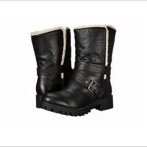 Leather Shearling Boots